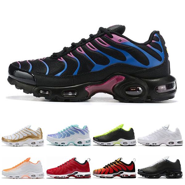

mens womens running shoes triple black white crimson volt spray paint bright mens trainers sports sneakers shoes size 40-45