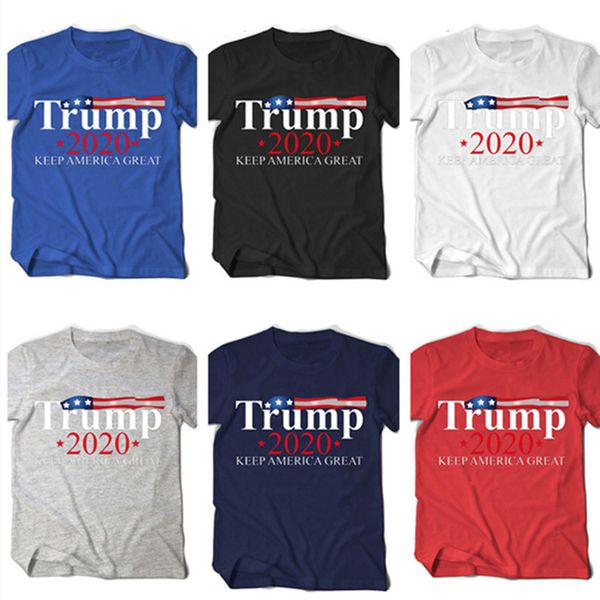 

мужчины женщины лето футболка donald trump 2020 keep america great письмо версия для печати с коротким рукавом толстовка модные спорт на отк, White