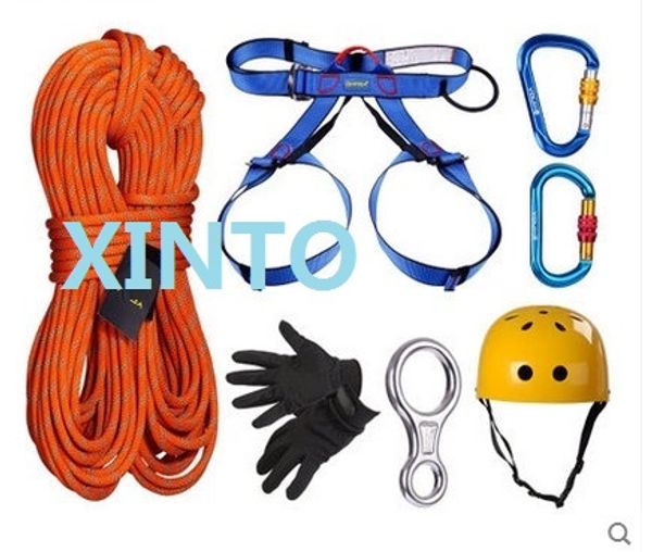 

150--200m, 2700kg aerial work fast safety insurance climbing rope sport harness, full set safety belt lifting sling