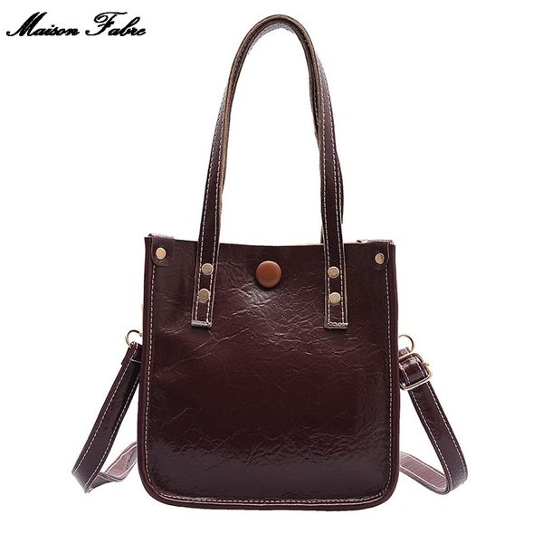 

maison fabre 2019 new fashion women 's trend large capacity leather shoulder bag messenger bag casual wild hasp handbag