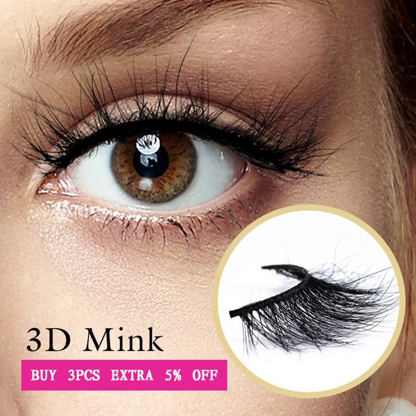 

doradosun100% mink 3d full strip lashes1 pairs stripenatural long lashes thick soft false eyelashs