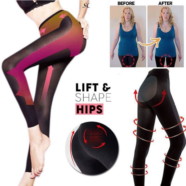 

new fashion women sculpting sleep leg shaper pants legging socks body shaper panty leg shapers, Black;white