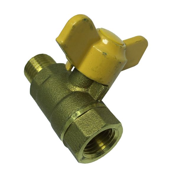 

1pc butterfly handle female male thread brass ball valve