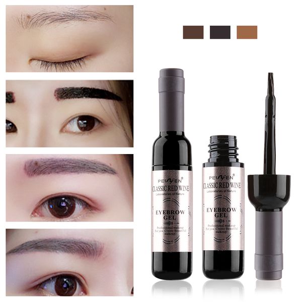 

1pc women eyebrow tattoo gel super lasting waterproof sweat red wine peel off natural professional eyebrow tint dye tool
