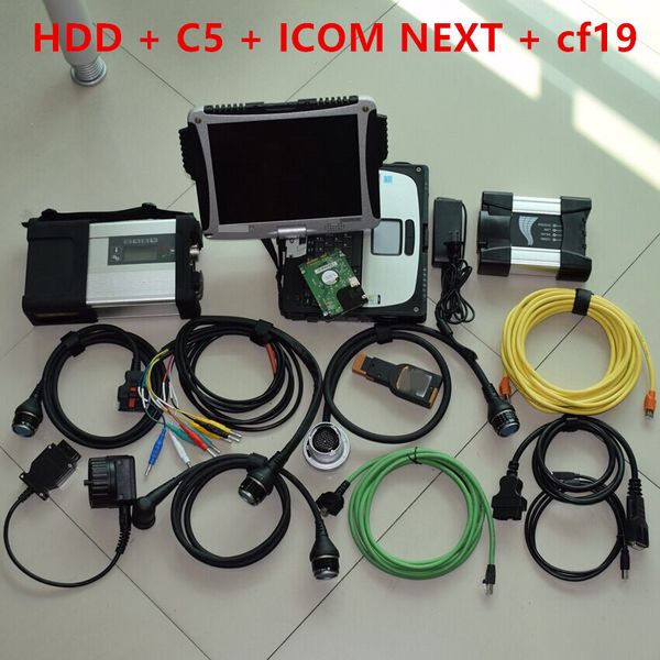

2019 new arrival uper 2in1 diagno tic tool for bmw icom next for d connect mb tar c5 with cf19 lap4g toughbook dhl