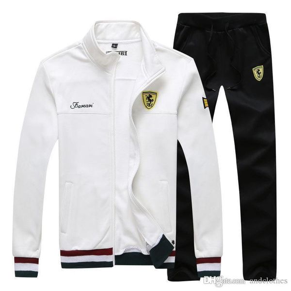 

2019 конструктор tracksuit мужчины luxury пот костюмы мужчин бег костюмы осень марка мужские костюмы jogger куртка + брюки мужчины sweatsuit, Gray