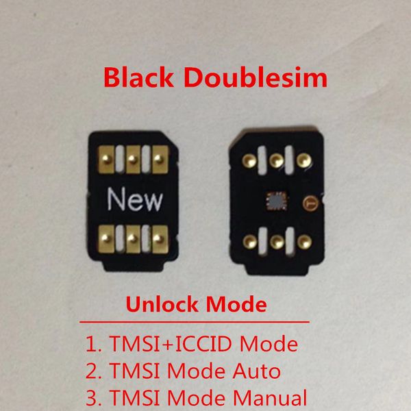 

dhl new double-sim unlock card for ios 13.x for us/t-mobile,sprint, fido,docomo & other carriers turbo sim