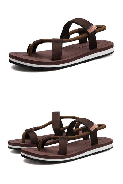 

2019 new style men's sandals non-slip summer trend wearing cool slippers wholesale beach slippers manufacturers, Black