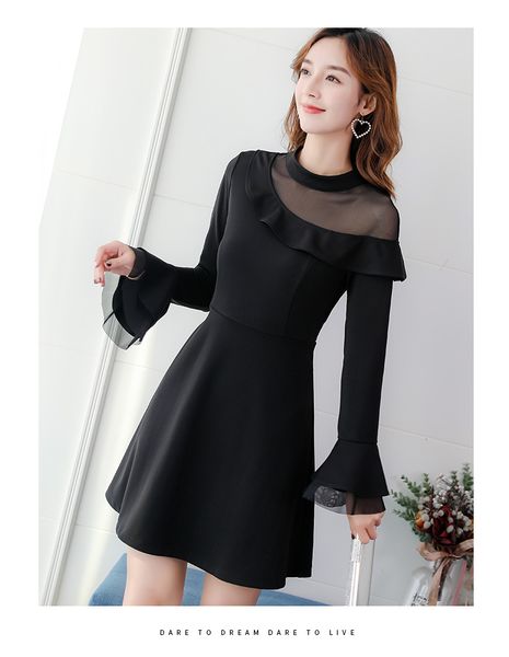 

deep black women's big yards cultivate one's morality dress with short sleeves, Black;gray