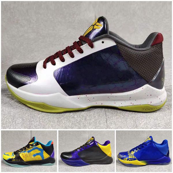 

классическая мужская bean клоун v 5 5s mamba дети баскетбол обувь высокого качества тренажеры спортивные кроссовки обувь, Black