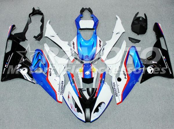 

4 gifts new abs motorcycle full fairings set fit for bmw s1000rr 2015 2016 15 16 body set blue white