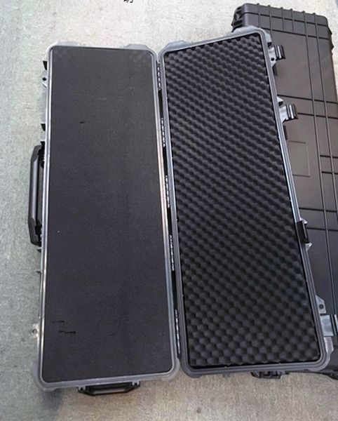 

long tool case gun case large toolbox impact resistant sealed waterproof case equipment 88 sniper rifle with pre-cut foam
