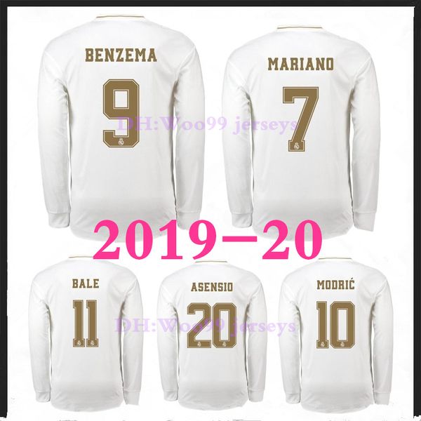 

2019 20 real madrid soccer jersey 2019 2020 hazard home kroos isco modric football uniform man goalkeeper soccer shirt long sleeve, Black;yellow