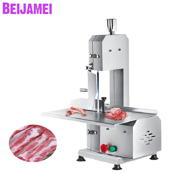 BEIJAMEI Factory Macchina per segare ossa Macchina per tagliare ossa commerciale 750W Macchina per tagliare carne di manzo/pesce congelato