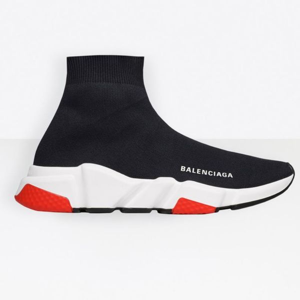 

Фирменные мужчины Strech Knit Effect Sock Кроссовки дизайнер женщин амортизатор триколор р