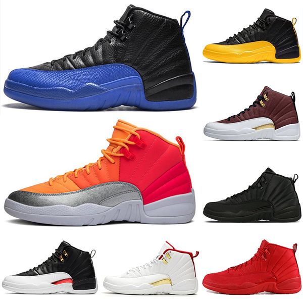 

горячие 12 12s горячий пунш баскетбол обувь мужчины игры royal мяч gym красный черный белый обратный такси быки наружные мужские тренажеры с