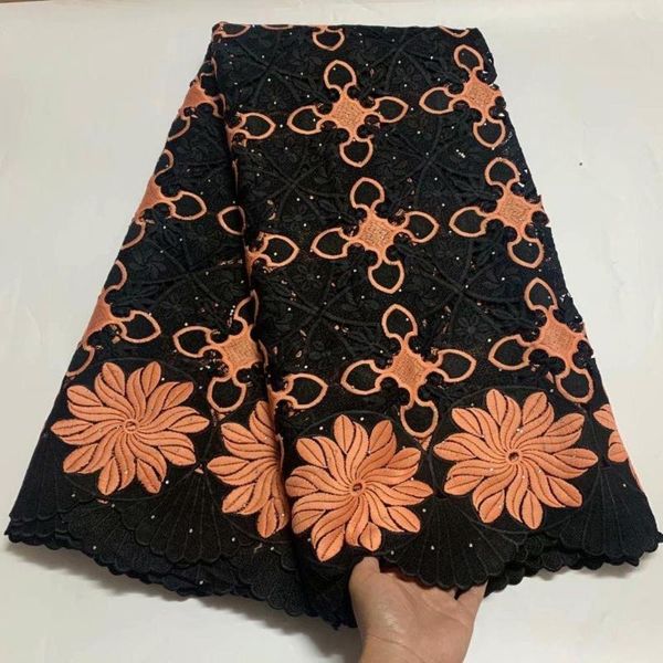 

double color 2020 african lace fabric lace french mesh fabric stones nigerian net fabrics for dress 5yards/lot, Pink;blue