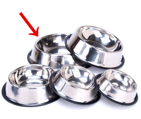 

stainless steel dog bowl pet bowl large capacity great feeder for water and food for cats dogs home outdoor