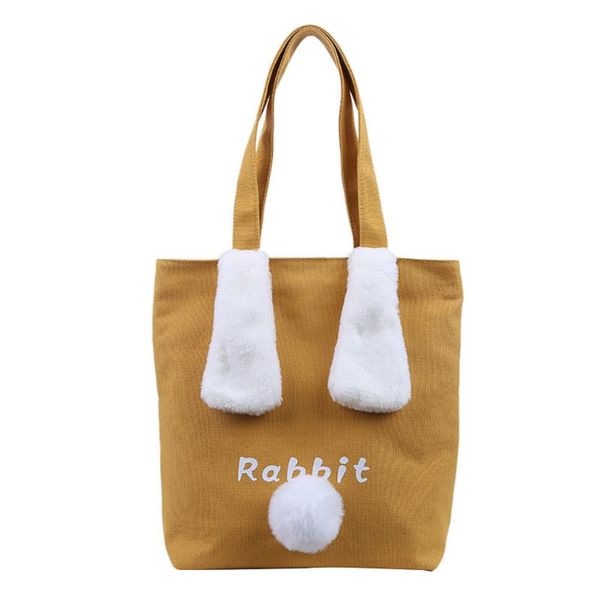 

shoulder bags for women 2020 fashion canvas plush handbags coin purse shopping tote bags pockets sac main femme