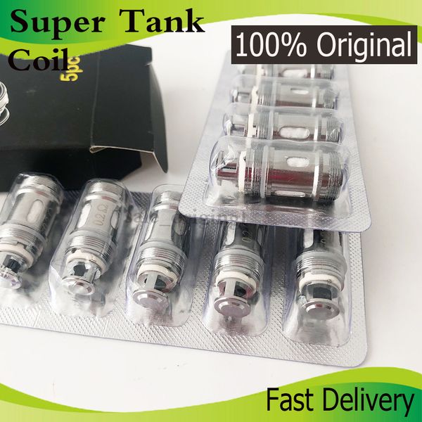 

100% первоначально Tobeco супер танк катушка 0.2ohm 0.5Ohm Замена катушки для супер танк супер танк 22мм мини 25мм RTA аутентичном