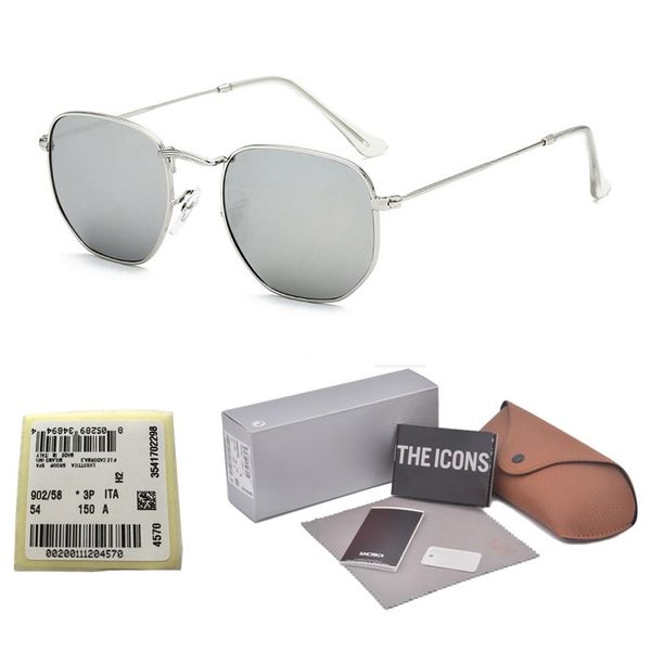 

высокое качество шестигранные солнцезащитные очки мужчины женщины vintage шестигранной вс очки uv400 стекло объектива steampunk очки с розни, White;black