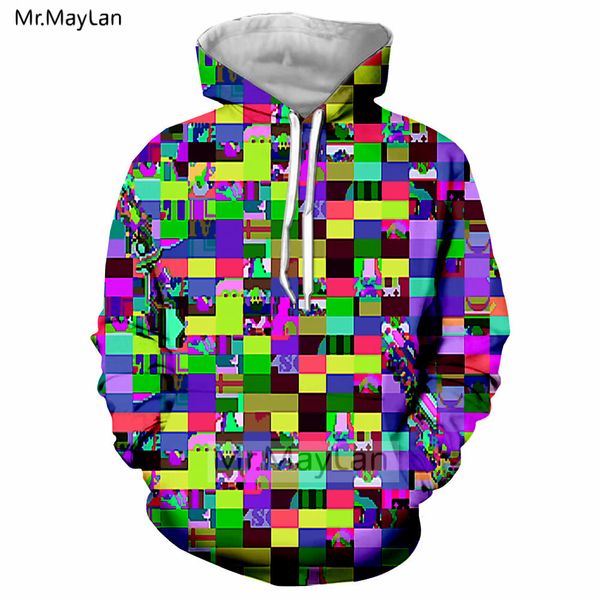 

3d print vaporwave jacket women/men hypnotize dizziness streetwear hoodies girl hip hop hipster sweatshirts outfits oversized, Black