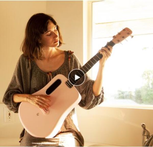 

lava me 2 36-inch acoustic guitar carbon fiber with hard case gift white/black 2 color ing