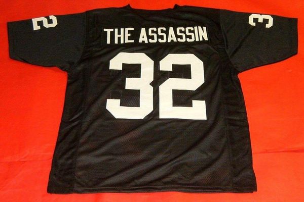 

retro #32 jack tatum custom mitchell & ness jersey the assassin black mens stitching high-end size s-5xl football jerseys college ncaa, Black;red