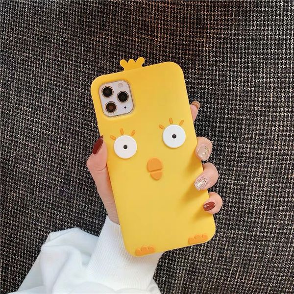 

suitable for iphone 11pro max silicone mobile phone case cute cartoon little cute chicken