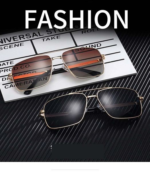 

new men's and women's polarized high-end sunglasses fashion 0135 hd travel men's and women's polarized classic retro dri, White;black