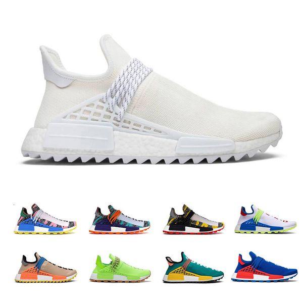 

new human race hu pharrell williams men women running shoes nerd black blank canvas homecoming solar pack mother mens trainer sports sneaker