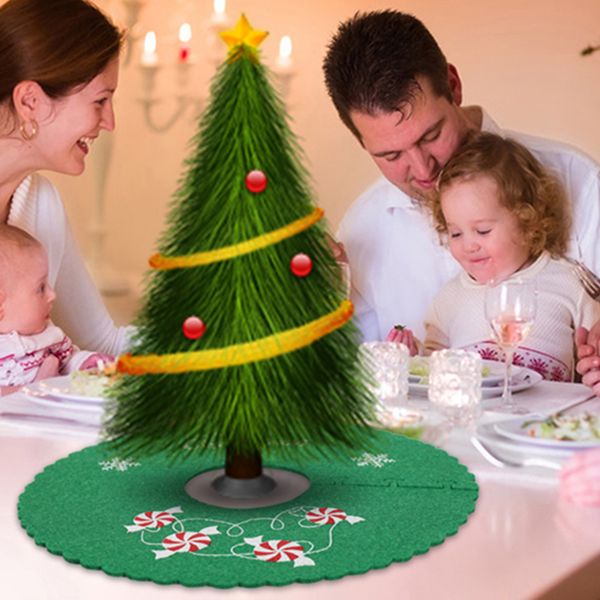 

12*round christmas tree skirt carpet floor base mat xmas home party decoration net beat seelling 2019
