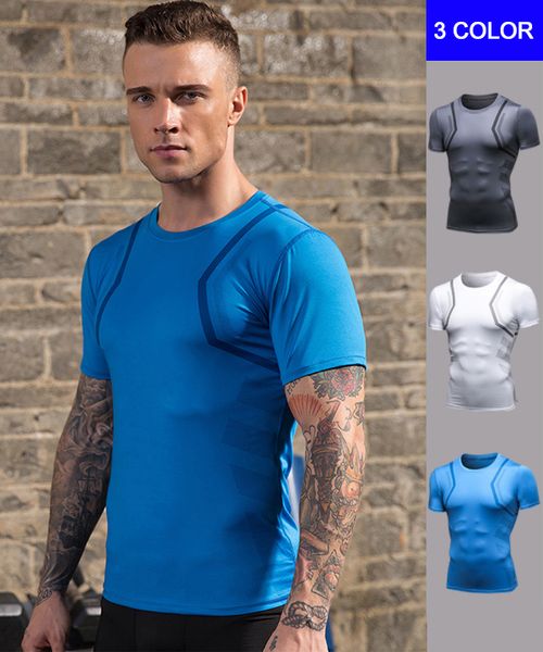 

dri fit t-shirts men's short sleeve t-shirt quick dry elastic sports mens fitted t shirt