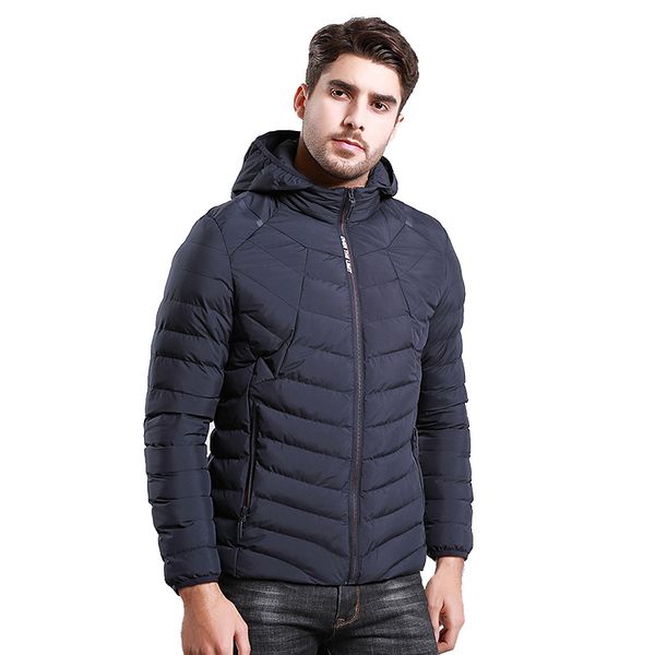 

mens ultra light cotton-padded jacket warm winter coats casual men parka hooded outwear coats male overcoat clothing au-158, Tan;black
