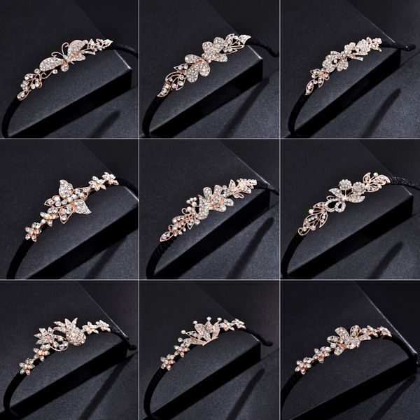 

Girls Shiny Luxury Rhinestone Hair Band High Quality Zircon Hair Hoop Accessories for Women Crystal Headbands Ornaments