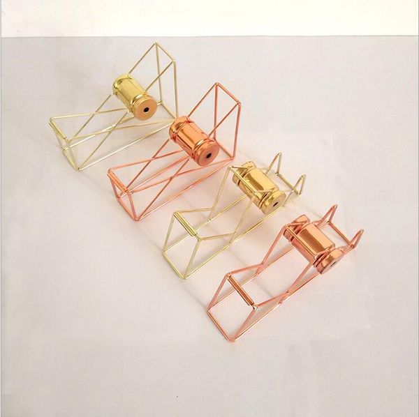 

nordic style simple iron tape base tape dispenser rose gold ripper cutter