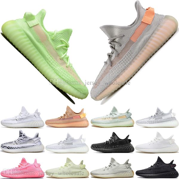 

2019 kanye west clay v2 static reflective gid glow in the dark mens running shoes hyperspace true form men sports designer sneakers us 5-13