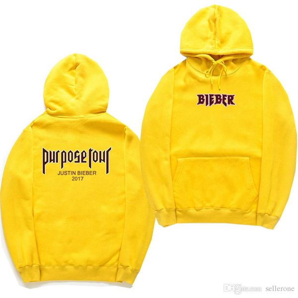 

purpose tour sweatshirt women men justin bieber world tour man hoodie fashion brand cool version street pull hip hop cotton autumn hoodie, Black
