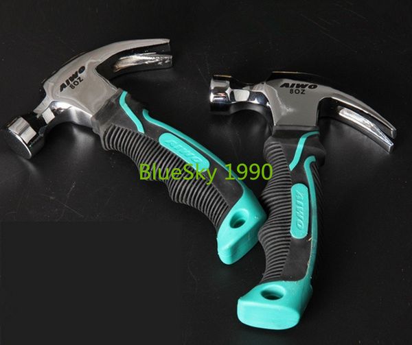 

round head plastic handle magnetic claw hammer for woodworking and electronic tool mini hammer rubber hammer tool