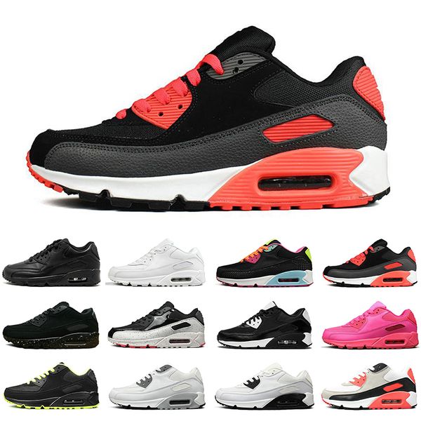 

nike air max airmax 90 90s 2020 мужчин женщин кроссовки черные белые красные розовые oreo открытые мужские дизайнерские женские тренажёры сп