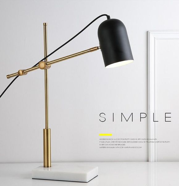 

modern minimalist table light bedside study nordic marble table lamp adjustable led desk light for bedroom office study