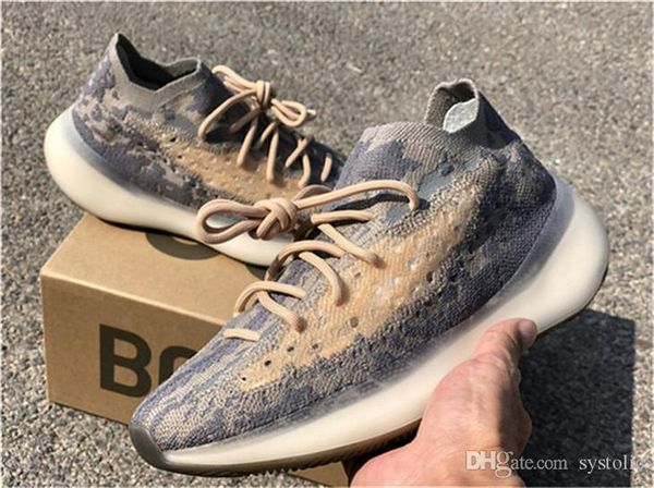 

est authentic 380 mist reflective originals kanye west men women running shoes sports sneakers with box fx9764 fx9846 size 36-48