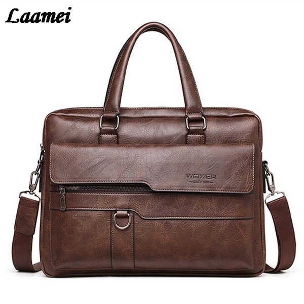 

shujin men briefcase bag business leather shoulder messenger bags office handbag lapbag bolso hombre