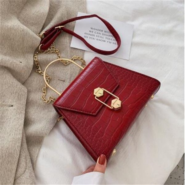 

stone pattern pu leather crossbody bags for women 2020 small totes with metal handle lady shoulder messenger bag handbags