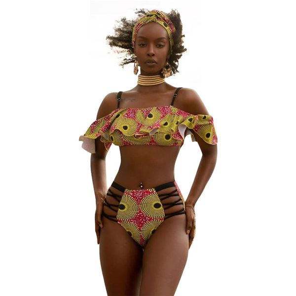 

2019 women new summer black hole print spaghetti strap lace up panties beach two pieces suits swimsuit, White;black