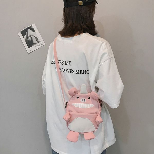 

fashion 2019 casual summer women canvas solid coin purse shoulder tote handbag casual travel shoulder bag