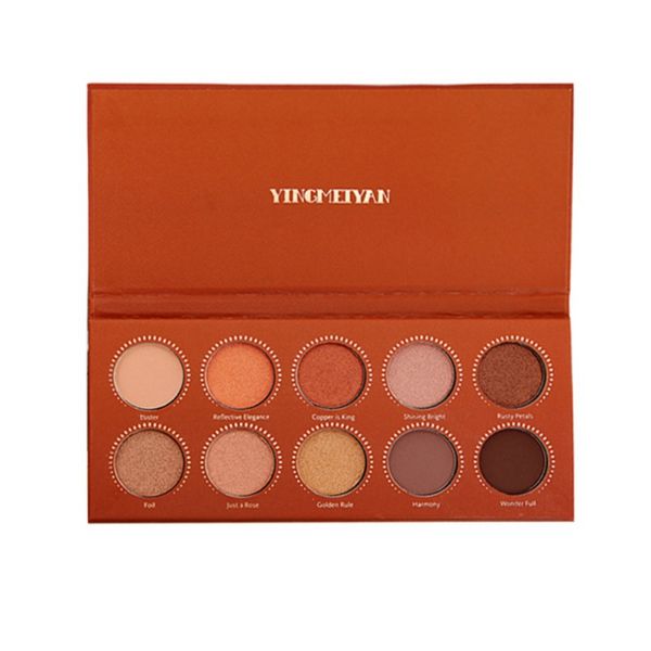 

набор 2020 10 цвет состава eyeshadow палитры матовый тени для век pallete порошок блеск глаз тени земли теней пигмента