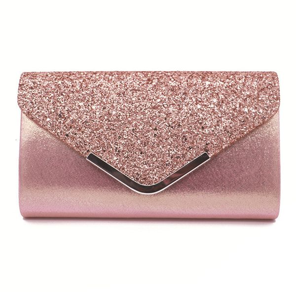 

designer-luxury fashion shiny diamond synthetic leather clutch bag women party envelope design chain shoulder handbag