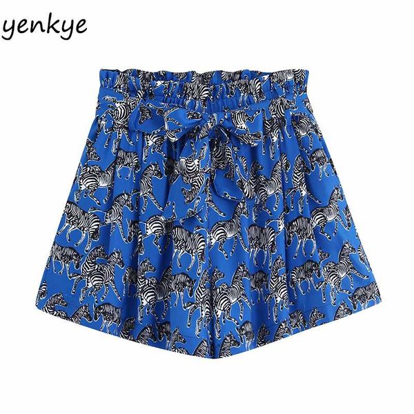 

животное печать шорты женщина резинка невысоких шорты вскользь лето коротких ф spodenki damskie bbwm9467, White;black