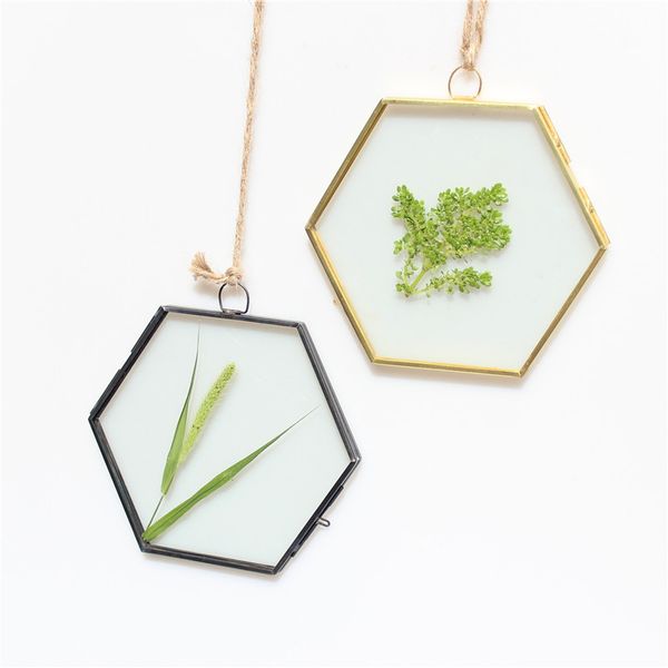 

metal & glass p frame ornament hanging portrait feathers pressed leaves flowers stylish antique decoration